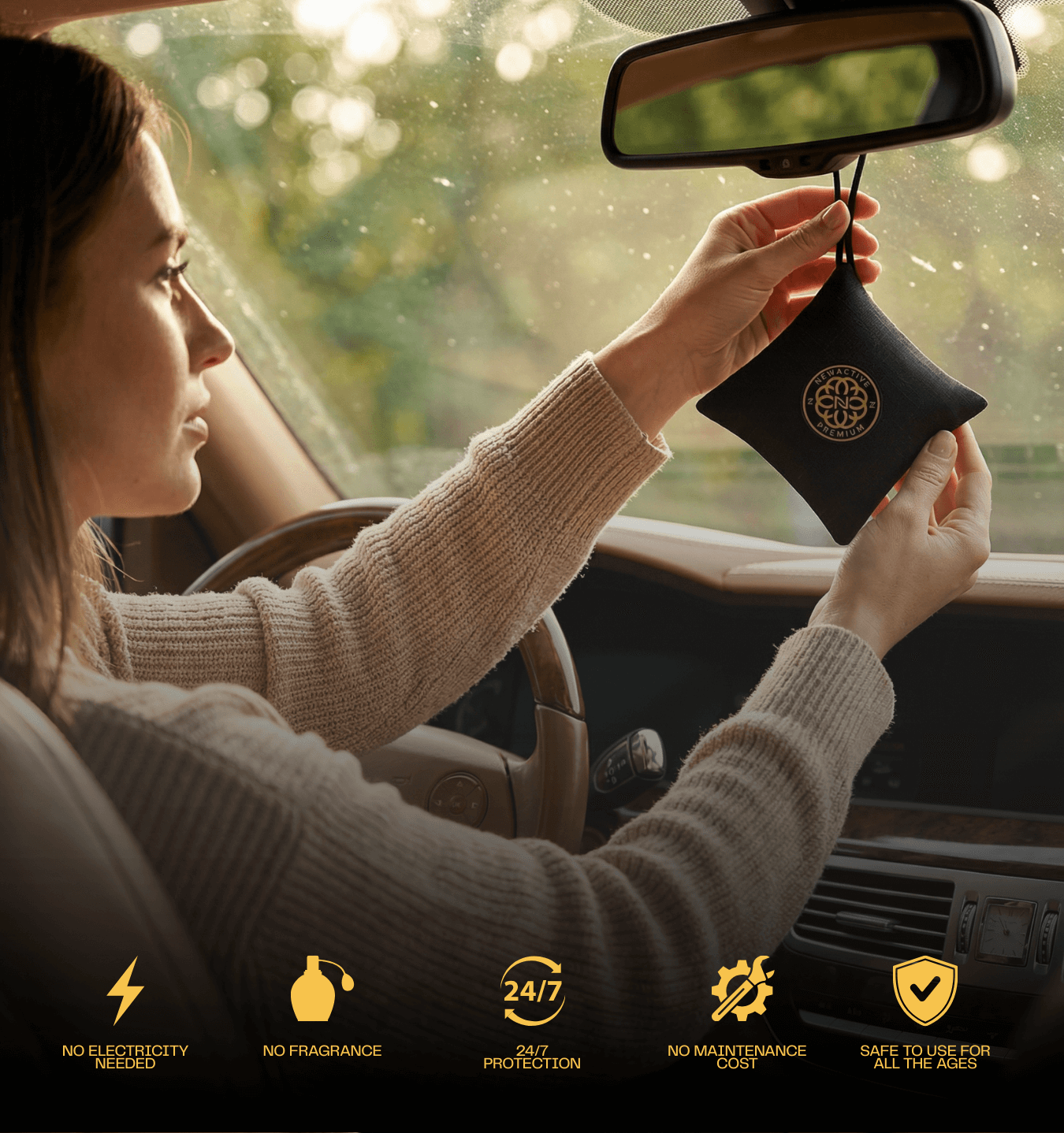New Active Premium 2.0 - Premium Non-Electric Car Air Purifier